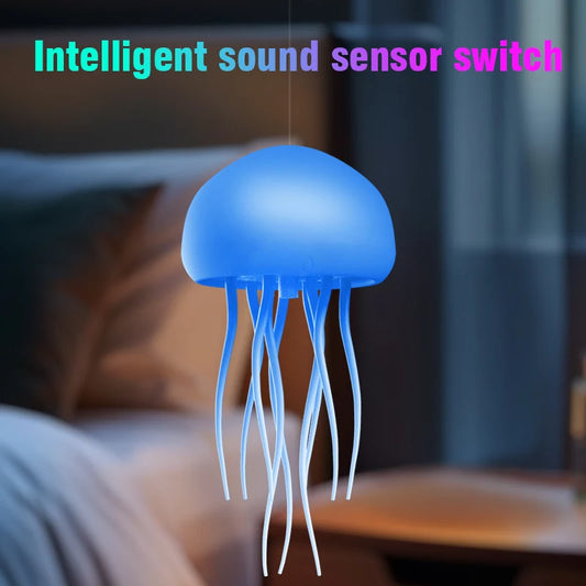 Lámpara LED Rotativa de Medusas